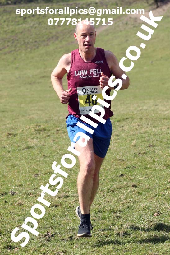 Masters men 2021 NECAA Cross Country Relays, Thornley Farm, Peterlee, Saturday, April 10th. Photo: David T. Hewitson/Sports for All Pics